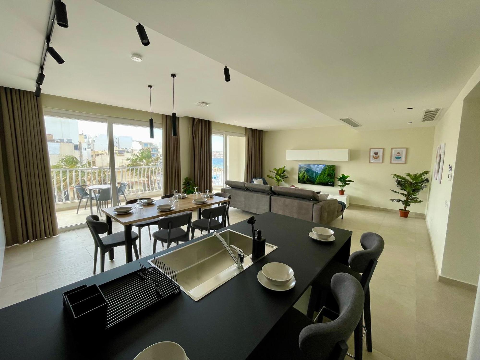 Bugibba Square Seafront Lux Apartments By Holi Bahía de San Pablo Exterior foto